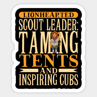 Lionhearted Scout Leader - Scouting Sticker